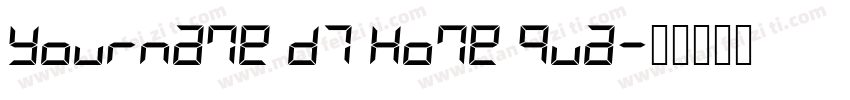 Yourname D7 Home Qua字体转换